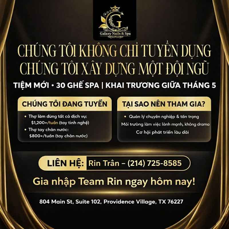 Tuyển thợ nail tại Providence Village, Texas - hình 3