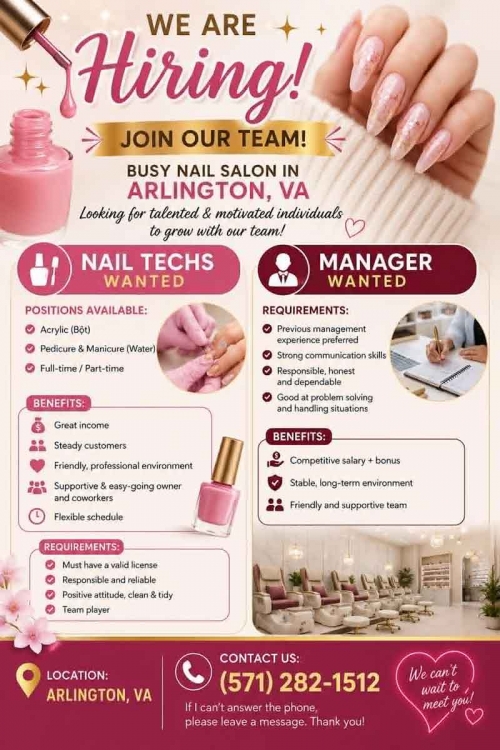 Cần Thợ Nails - Bột tại Arlington, Virginia