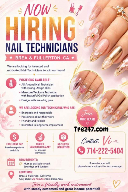 Cần Thợ Nails FULLERTON, California