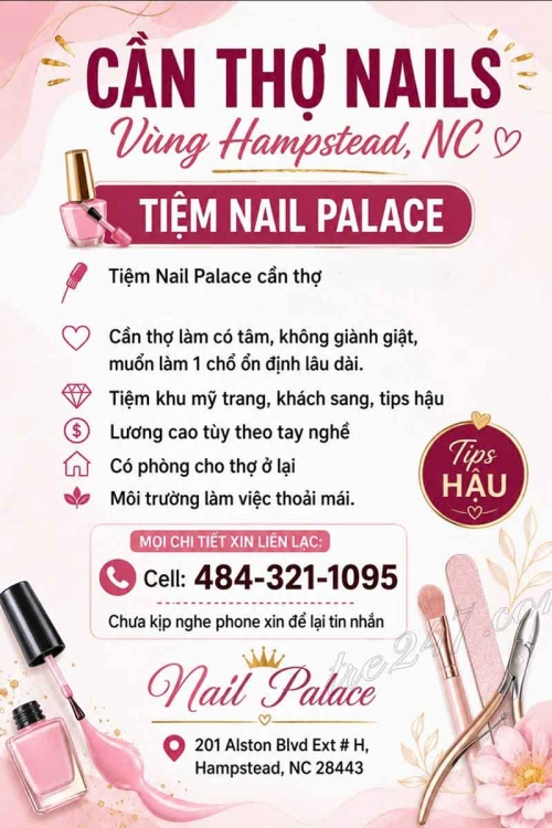 Cần Thợ Nails Hampstead, North Carolina - Tay chân nước, Dip, Gel