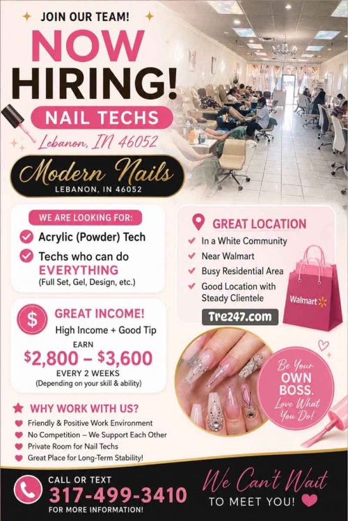Cần Thợ Nails Lebanon, Indiana