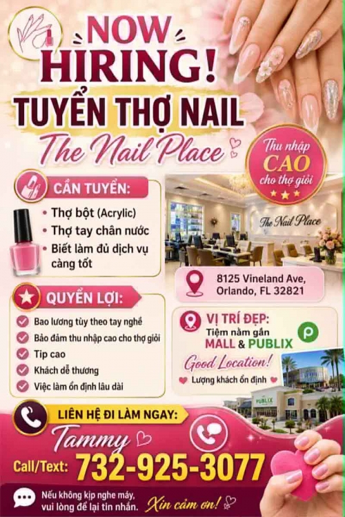 Cần Thợ Nails Orlando, Florida - Bột, Tay chân nước, Everything