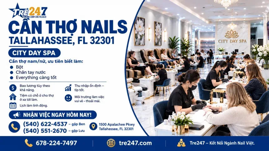 Cần Thợ Nails Tallahassee, Florida - Bột, Everything