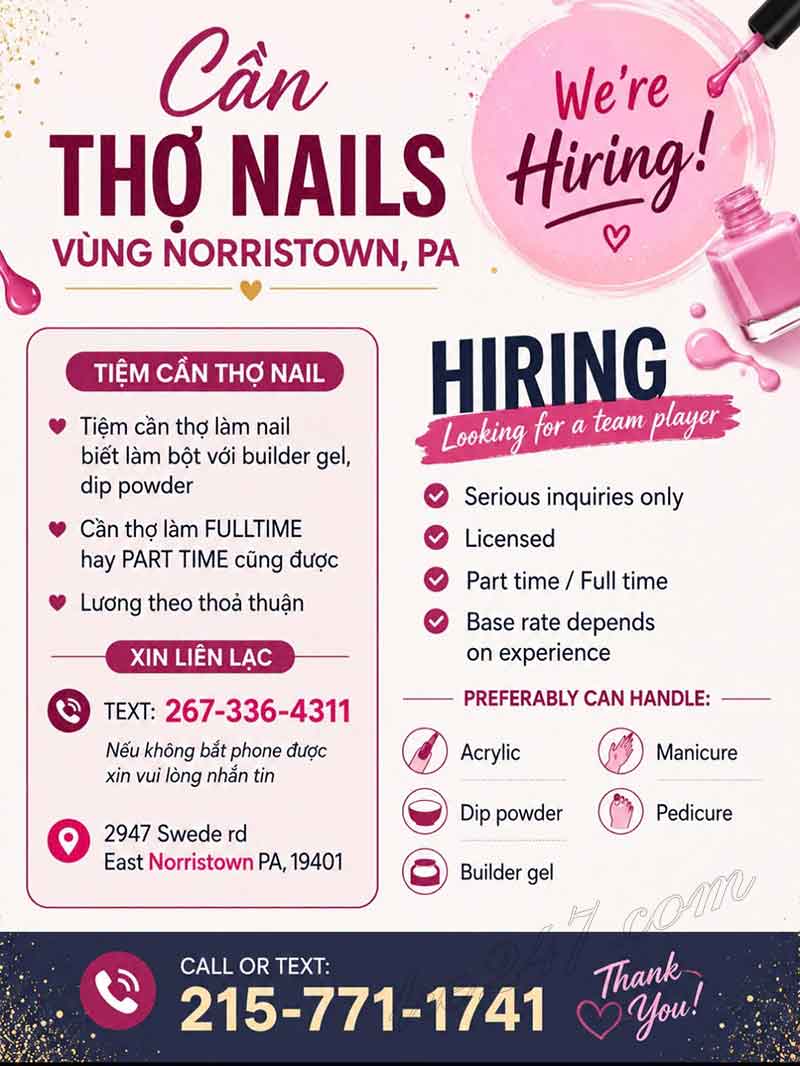 Cần Thợ Nails Vùng Norristown, Pennsylvania - Bột, Tay chân nước, Dip,