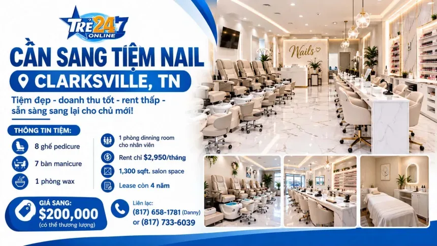 Sang Tiệm Nails Clarksville, Tennessee - Income Tốt
