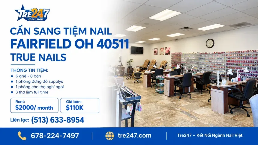 Sang Tiệm Nails Fairfield, Ohio - Income Tốt
