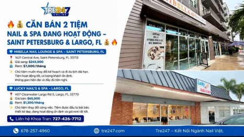 Sang Tiệm Nails Saint Petersburg, Florida - Giá Sang Tốt