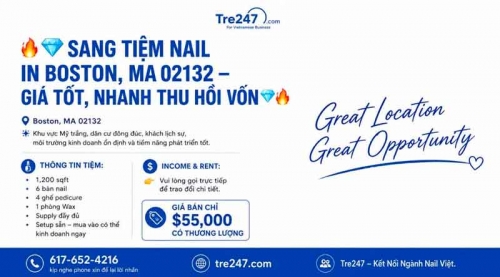 Sang Tiệm Nails West Roxbury, Massachusetts - Income Tốt tại Boston, Massachusetts