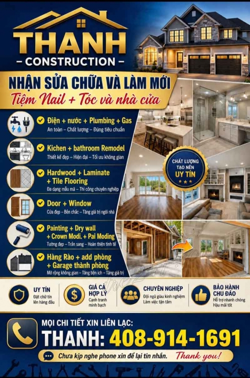 THANH - CONSTRUCTION - CHUYÊN REMODEL TIỆM NAIL - SALON TÓC - NHÀ Ở tại Charlotte, North...